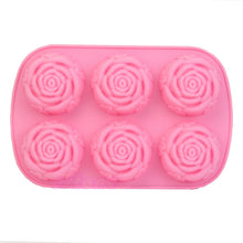 Load image into Gallery viewer, Versatile Soap Silicone Molds: Choose Your Unique Design (Rose, Paw Print, Snowflake, Handmade)
