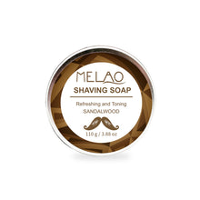 Load image into Gallery viewer, Sandalwood Shaving Soap: Elevate Your Shaving Experience