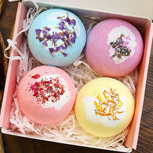 Load image into Gallery viewer, Colorful Bliss: Fragrant Bath Gift Box with Rejuvenating Bubble Eggs - Box of 4