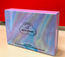 Load image into Gallery viewer, Rainbow Cloud Salt Essential Oil Bathing Ball: Magical Bath-time Bliss