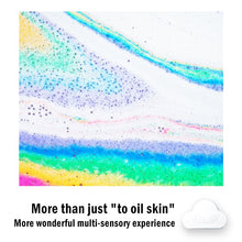 Load image into Gallery viewer, Rainbow Cloud Salt Essential Oil Bathing Ball: Magical Bath-time Bliss